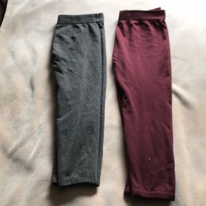 Two pair of leggings